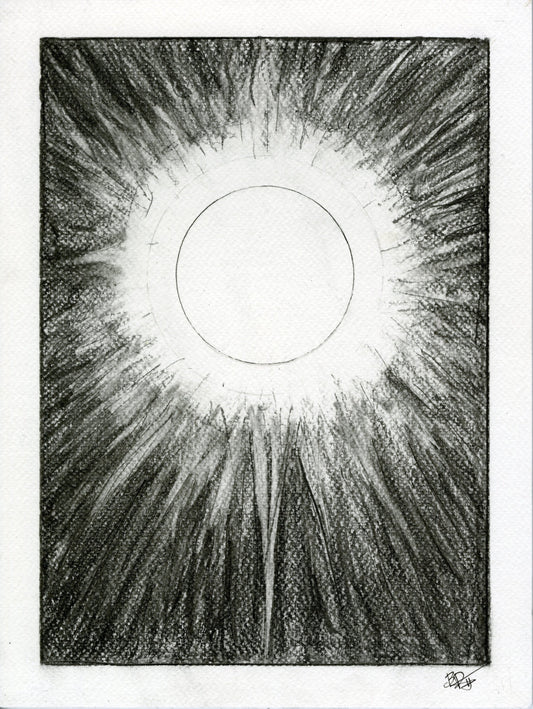 Blinded By The Light, graphite drawing
